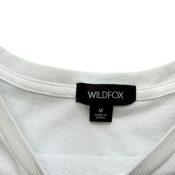 NWT Wildfox White Bikinis & Bellinis Short Sleeve Tee Size Medium - Picture 4 of 5